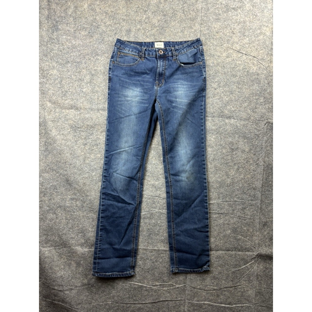 Hudson Kids Boys Blue Straight Leg Denim Jeans Size 18 Medium Wash Stretch